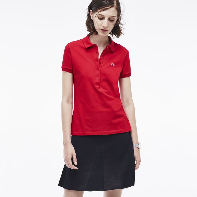 Lacoste short lapel T woman S-2XL-060